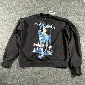 Beyoncé Renaissance World Tour 2023 Sweatshirt Women Medium Black Graphic Cotton